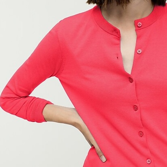J. Crew Sweaters J Crew Cotton Cardigan Coral The Clare Poshmark